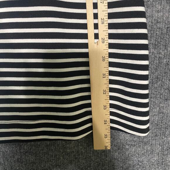 Draper James Mini Dress XS Black White Striped Persley Ponte Knit Preppy - Picture 8 of 11